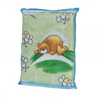 Leleka-Textile Ранфорс Мишка с пчелами салатовое в кроватку
