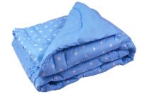 Одеяло шерстяное зимнее бязь Руно Blue
