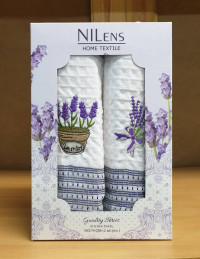 Кухонные полотенца вафля 50x70 (2шт.) Lavender